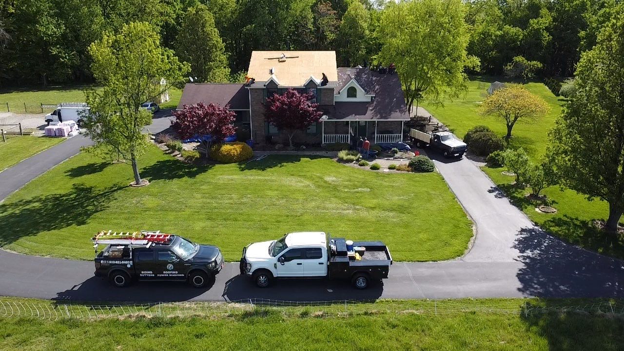 Residential Roofing Installation using Ownes Corning Brownwood Duration by Storm Contracting