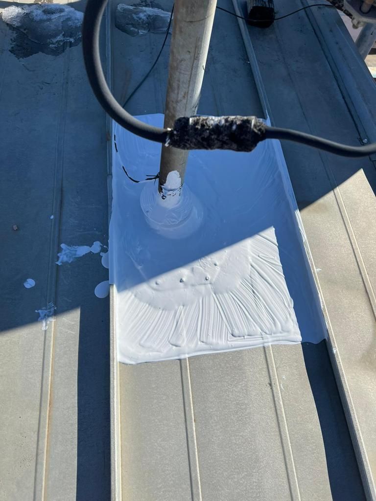 Roof Repair on a metal roof  by Grell Roofing, LLC