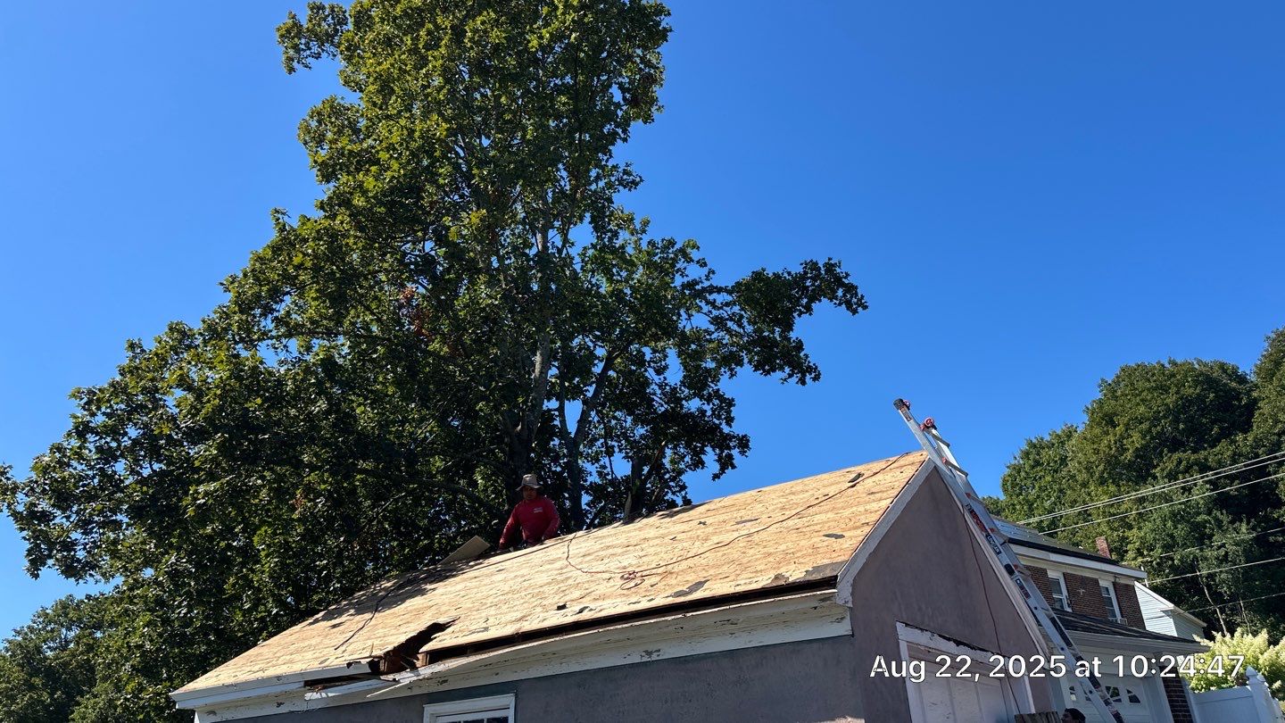 Garage Roof Replacement & Trim Repair by Mighty Dog Roofing of Greater Middlesex County