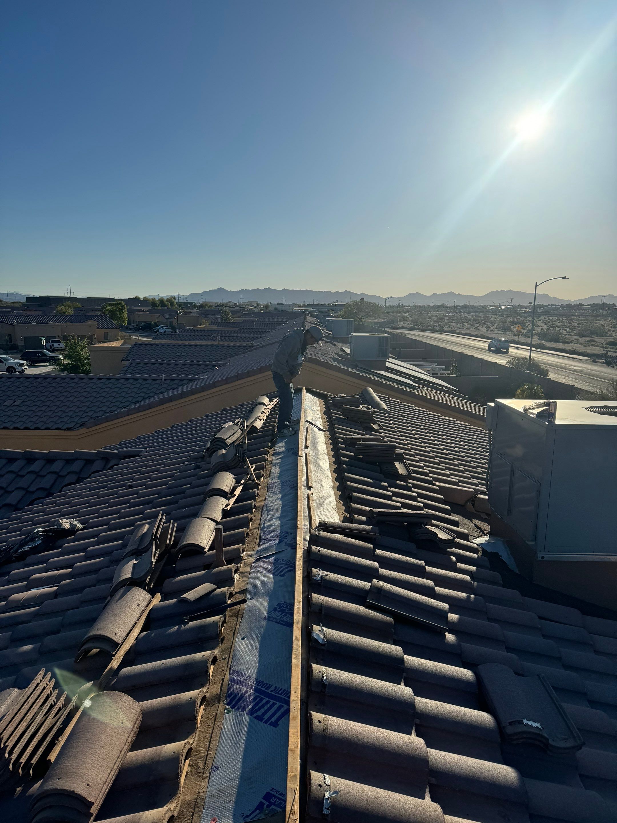 Mocha Range Concrete Tile by Reimagine Roofing