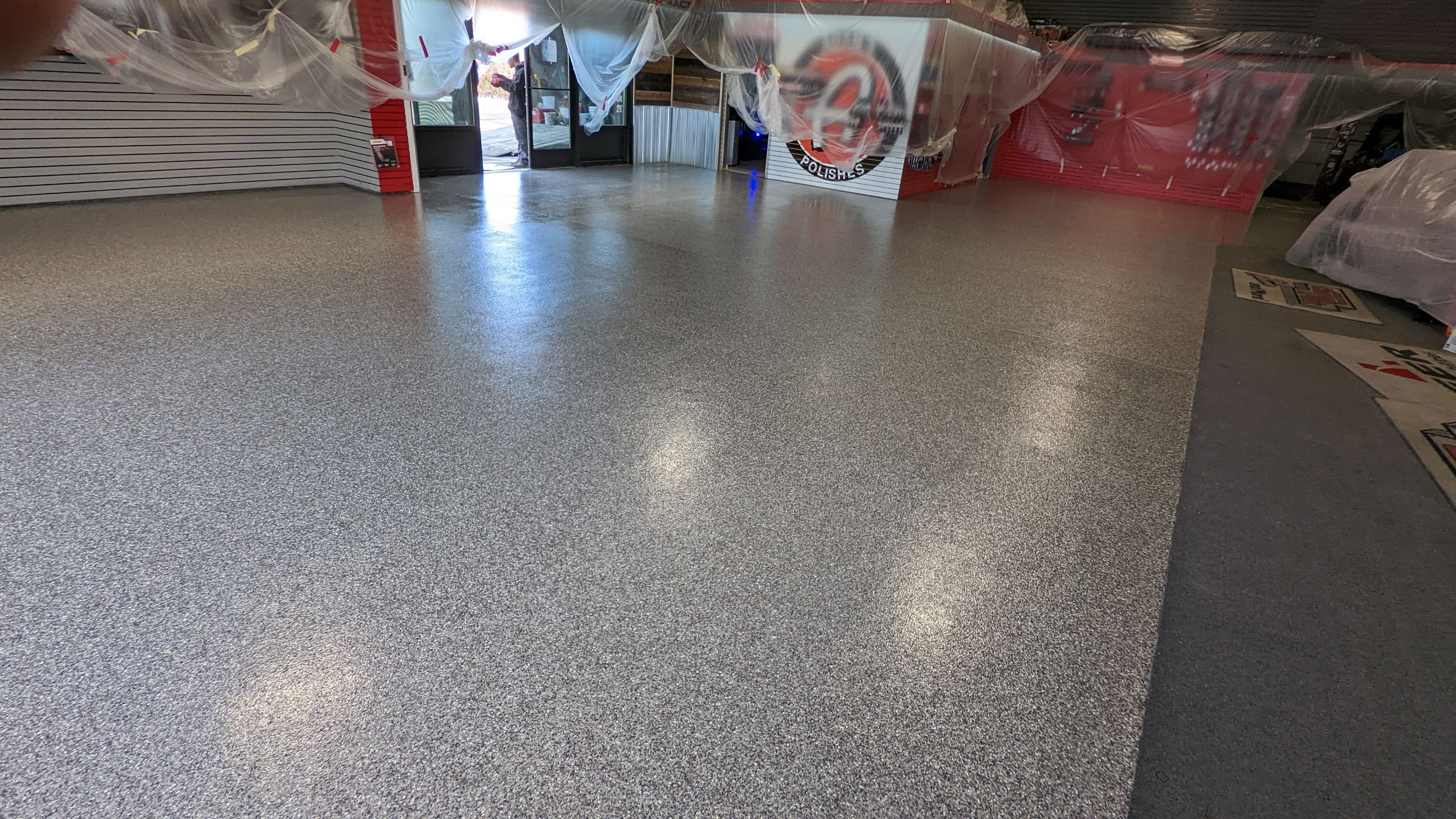 Commercial Showroom Transformation in Silvercreek by Croc Coatings, LLC