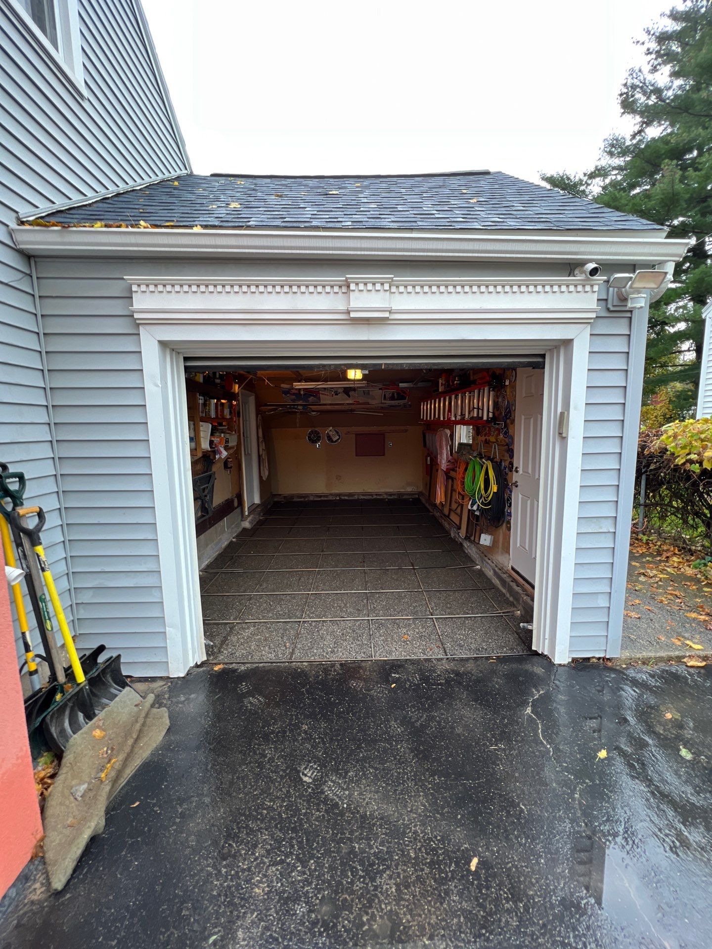 Concrete garage floor replacement   by NG Masonry & Construction LLC