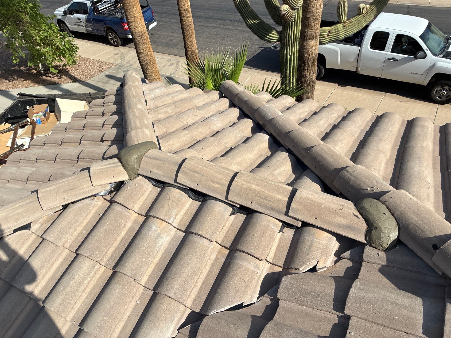 Tile Reset using Concrete Tiles in Chandler AZ by Weather-Tite Roofing