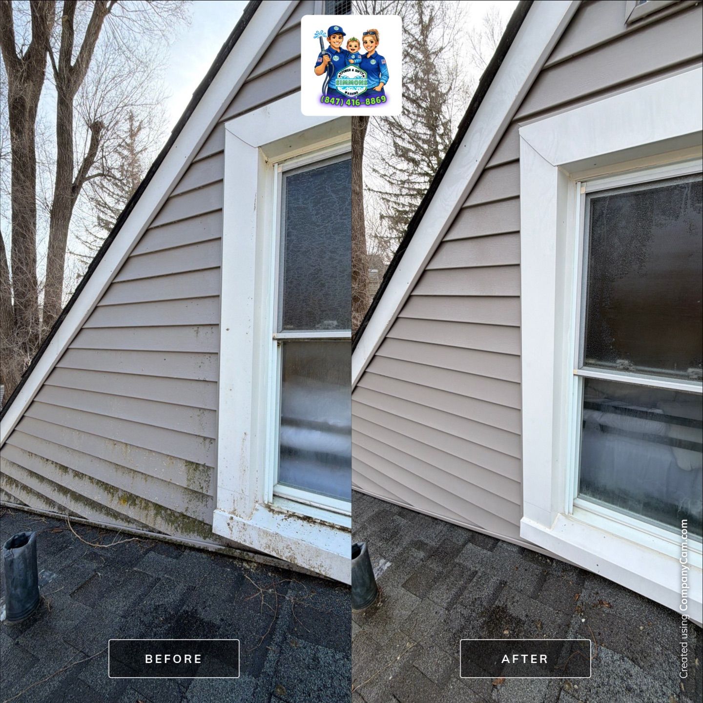 Project in Island Lake by Simmons Power & Soft Washing