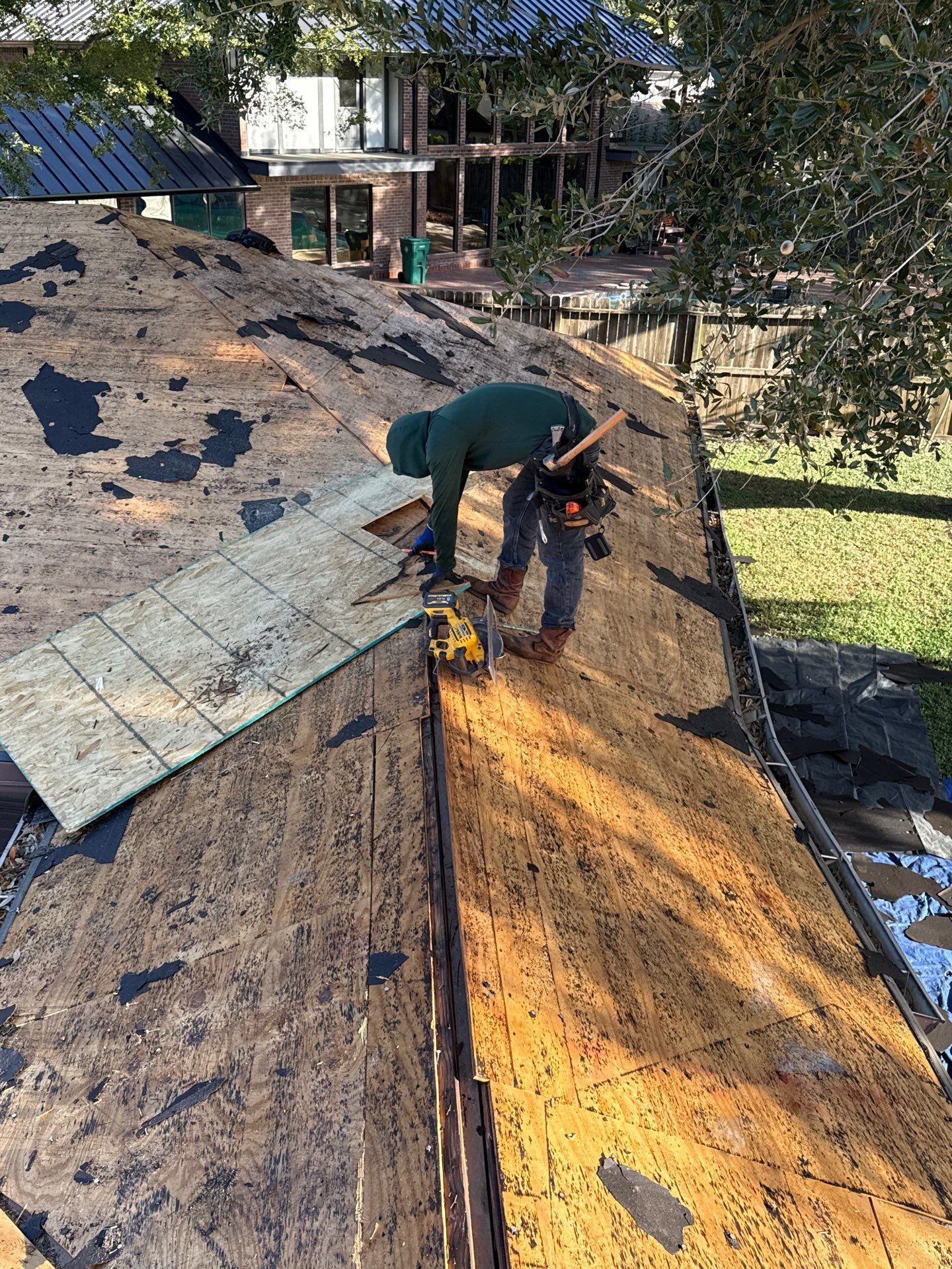 Residential Roof Replacement using GAF HDZ - Weathered Wood by Elite Roofing LLC