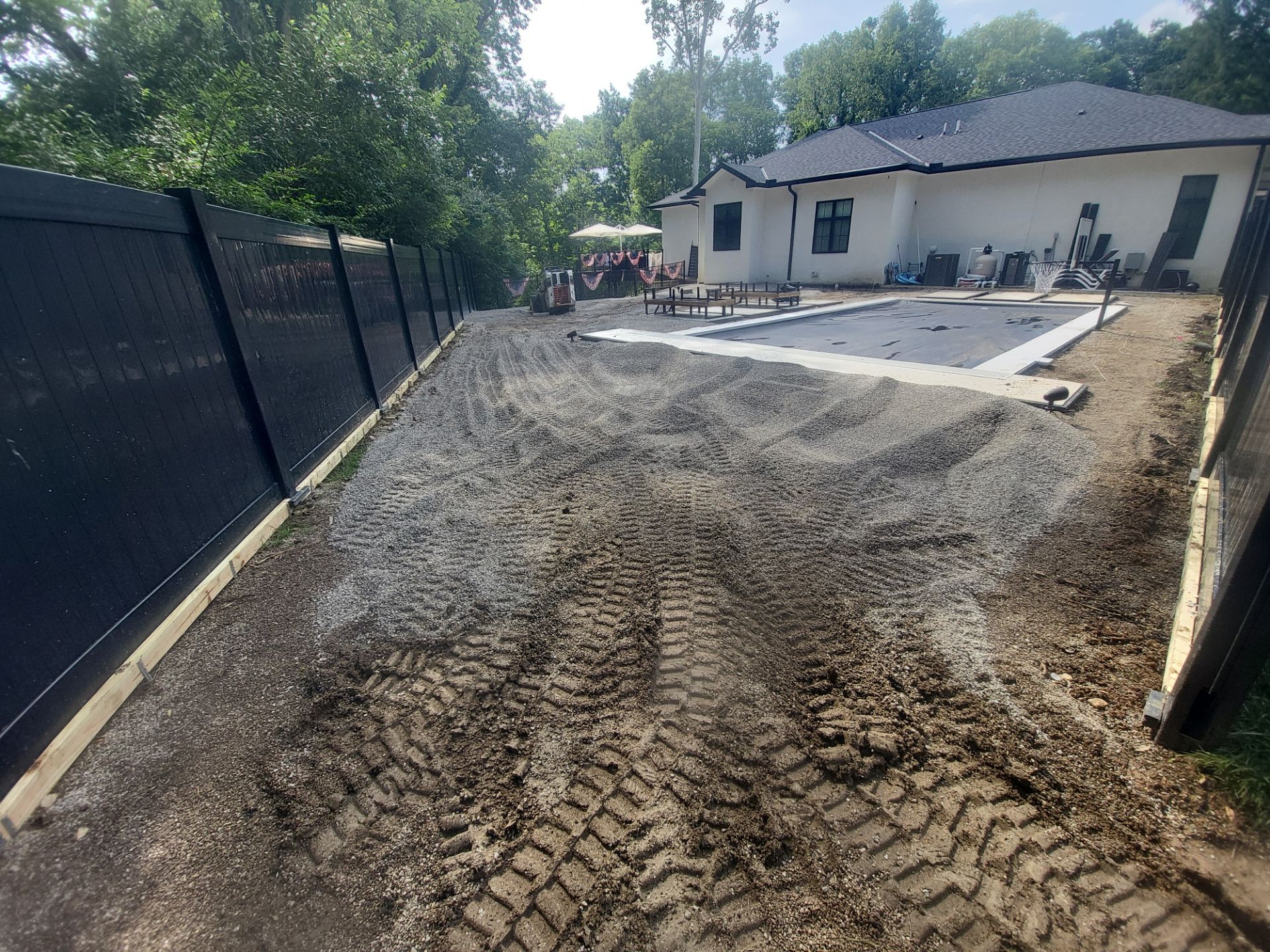 High-End Residential Turf Surrounding Pool in Powell by Southwest Greens Midwest