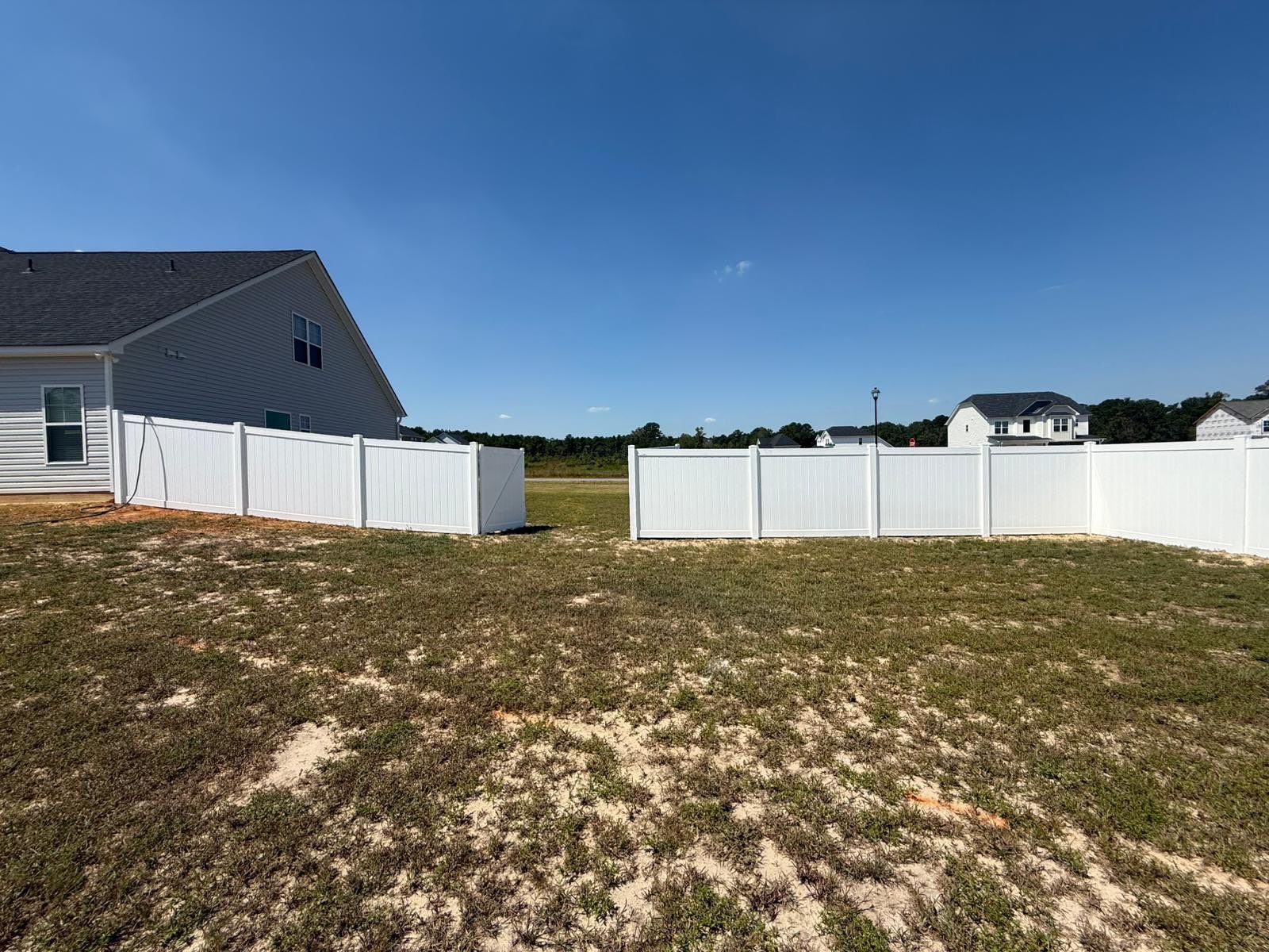 Hamilton Vinyl Privacy Project in Linden by Superior Fence and Rail