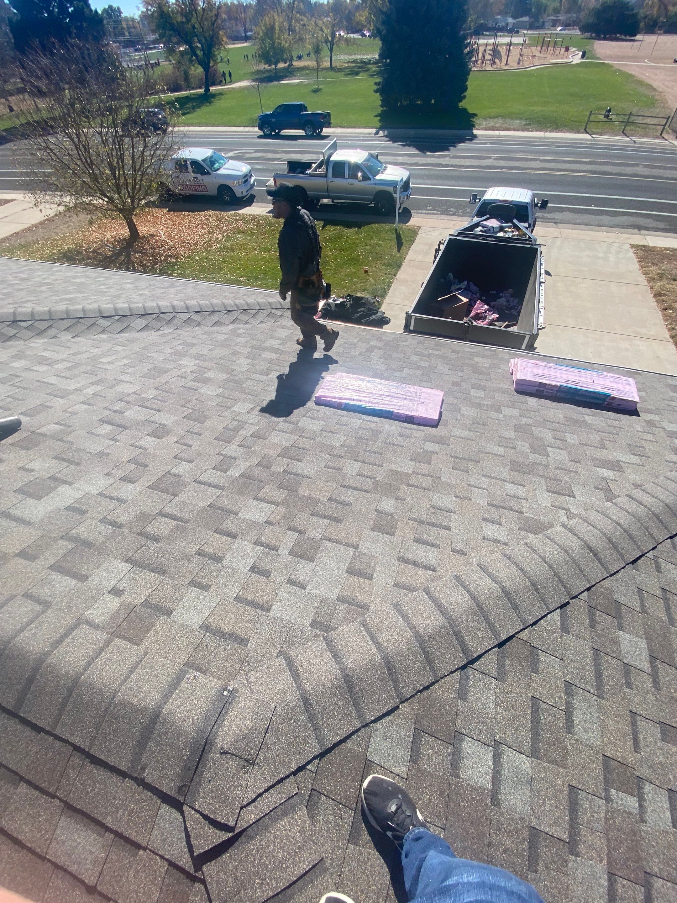 Re-Roof Due to Hail Storm  by Black Belt Roofing 