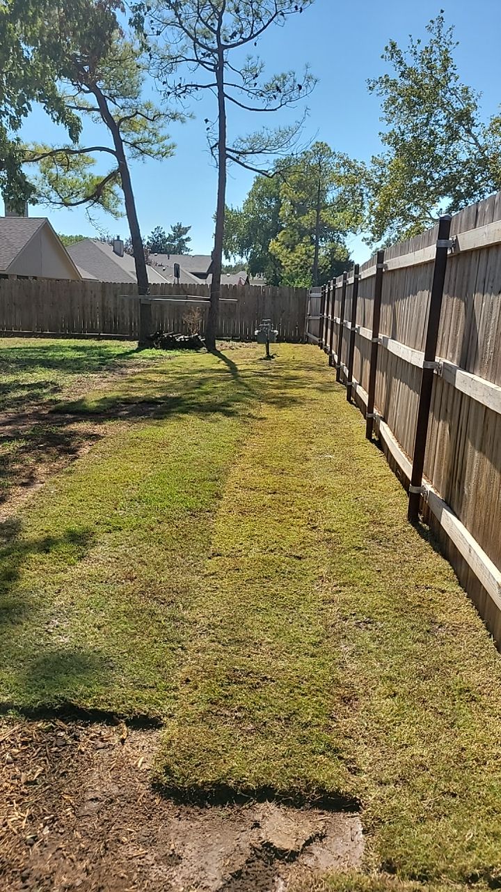 Tree removal , Concrete, Pergola, and sod install  by Clays Services Inc