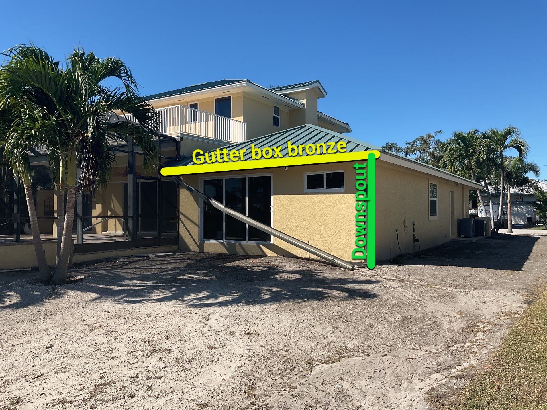 Full Gutter System Installation in Sanibel FL by Gutter Professors