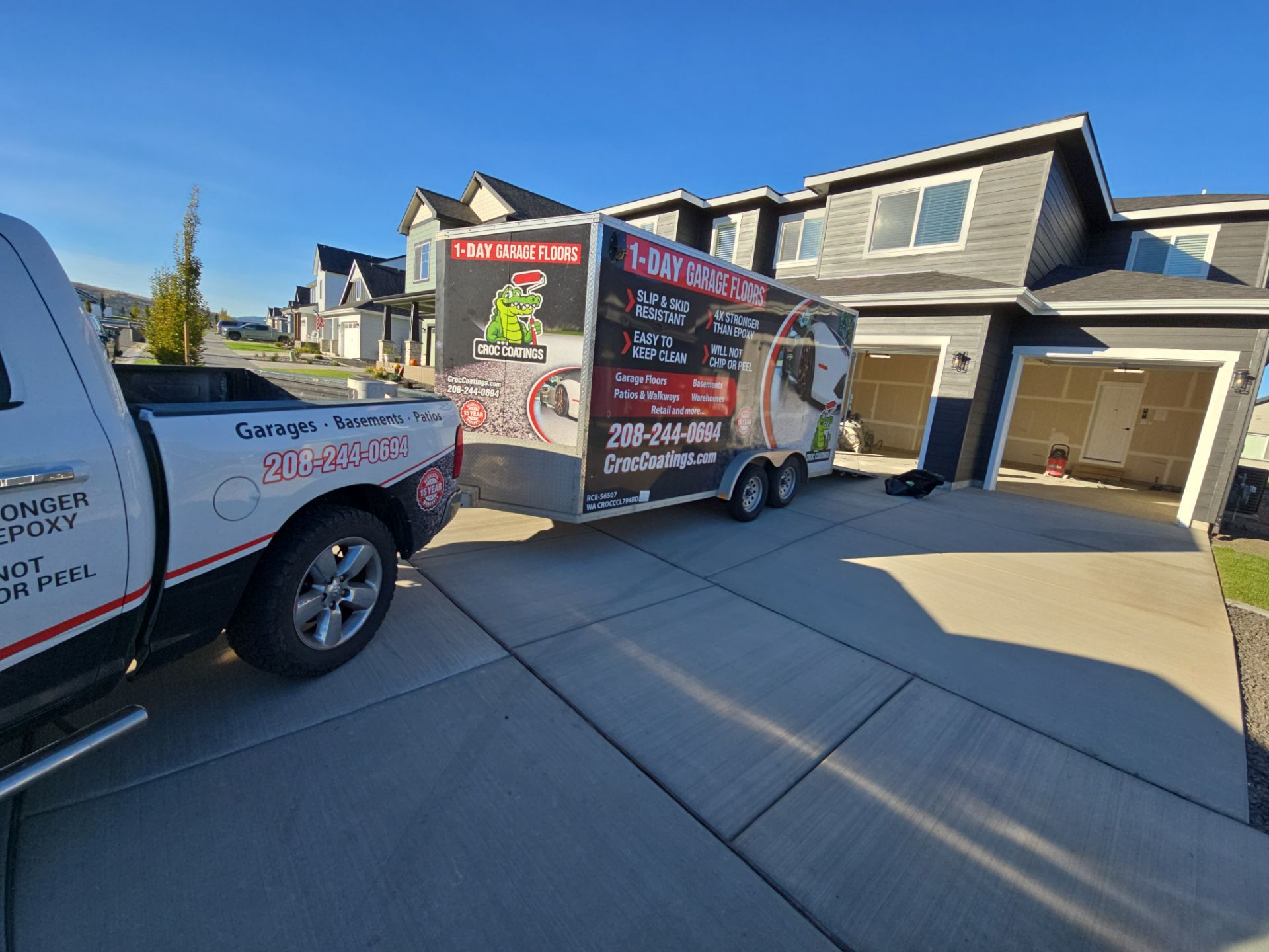 Garage Transformation using Shale Hybrid by Croc Coatings, LLC