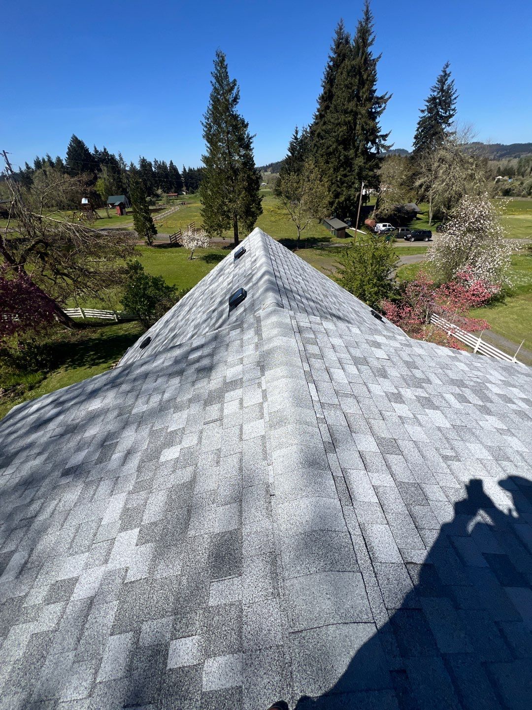 Residential Roofing Installation using IKO Dynasty (Color: Frostone Grey) by Orezona Building & Roofing Company, Inc.