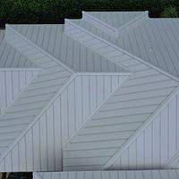 .032 Aluminum 1.5" Mechanical Seam Regal White  by Total Roofing System The Metal Roof Experts