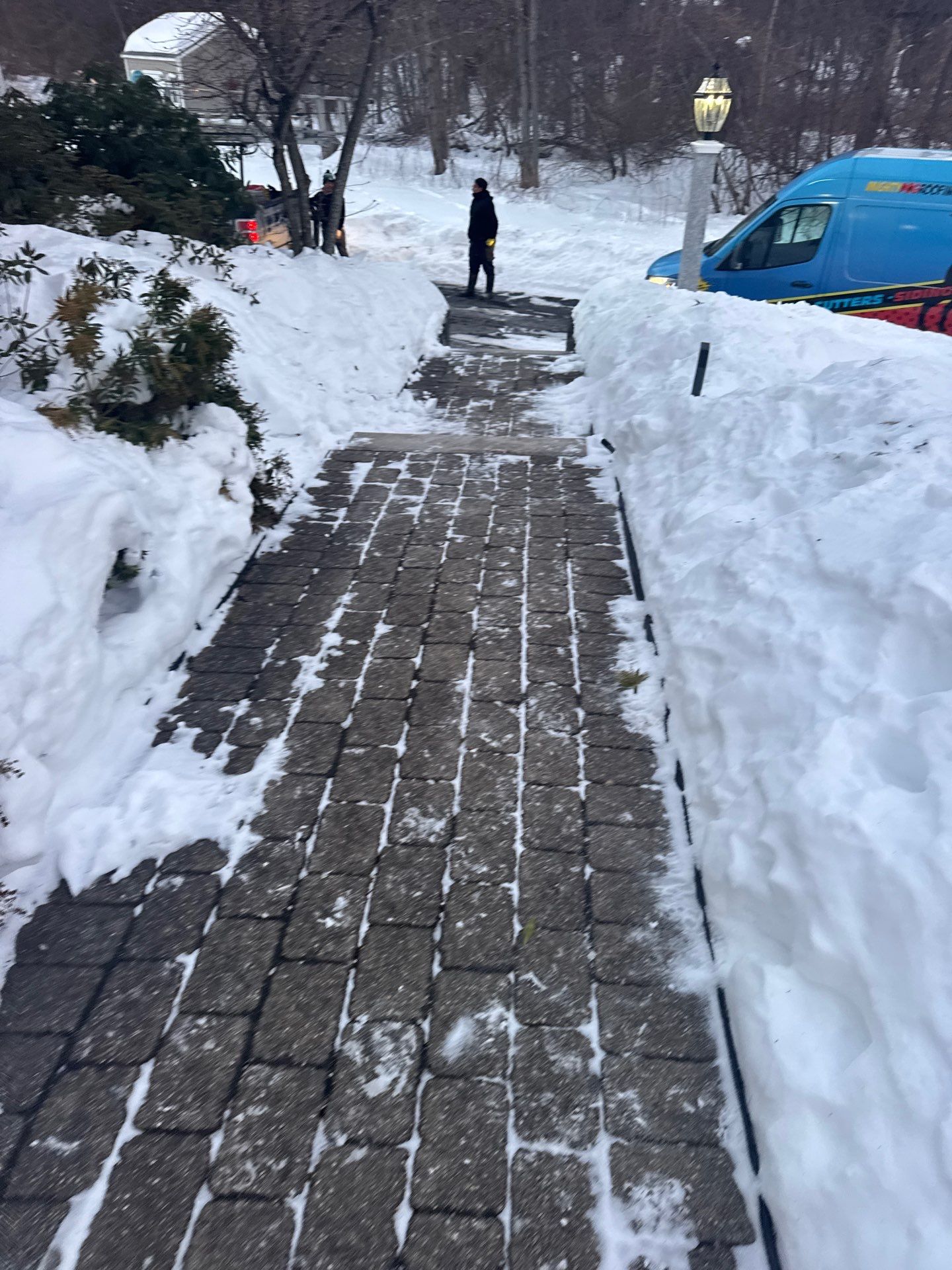 Ice Dam Removal Project in North Andover by Mighty Dog Roofing of Greater Middlesex County