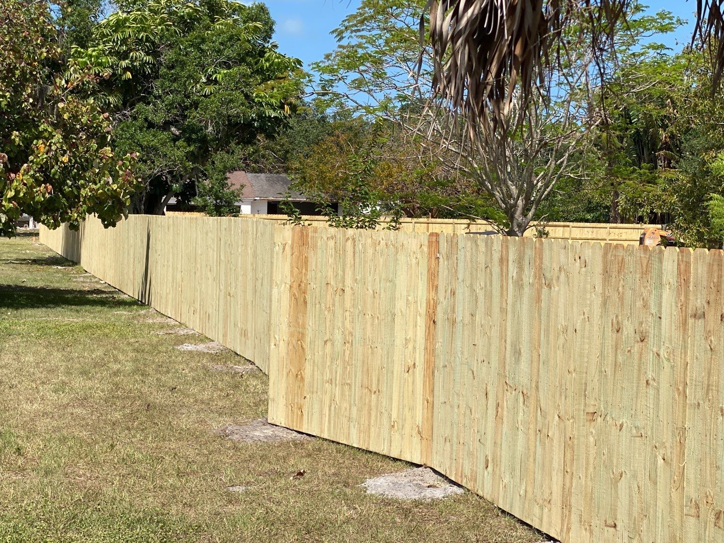 Bradenton, FL 6ft. Treated Board on Board Privacy Fence  by Asap fence and gates, LLC