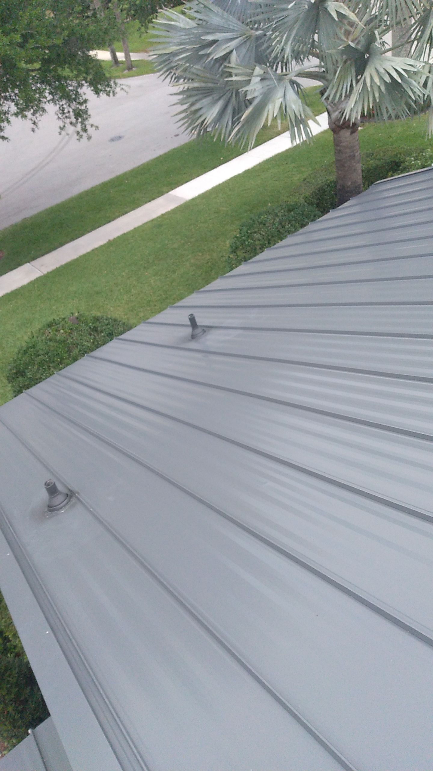 Residential Roofing Installation using 1" Nail strip metal roof by BLUES BROTHERS ROOFING