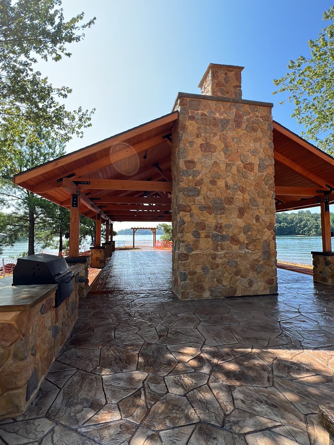 Stamped Concrete Pavilion Slab by Xtreme Concrete Services