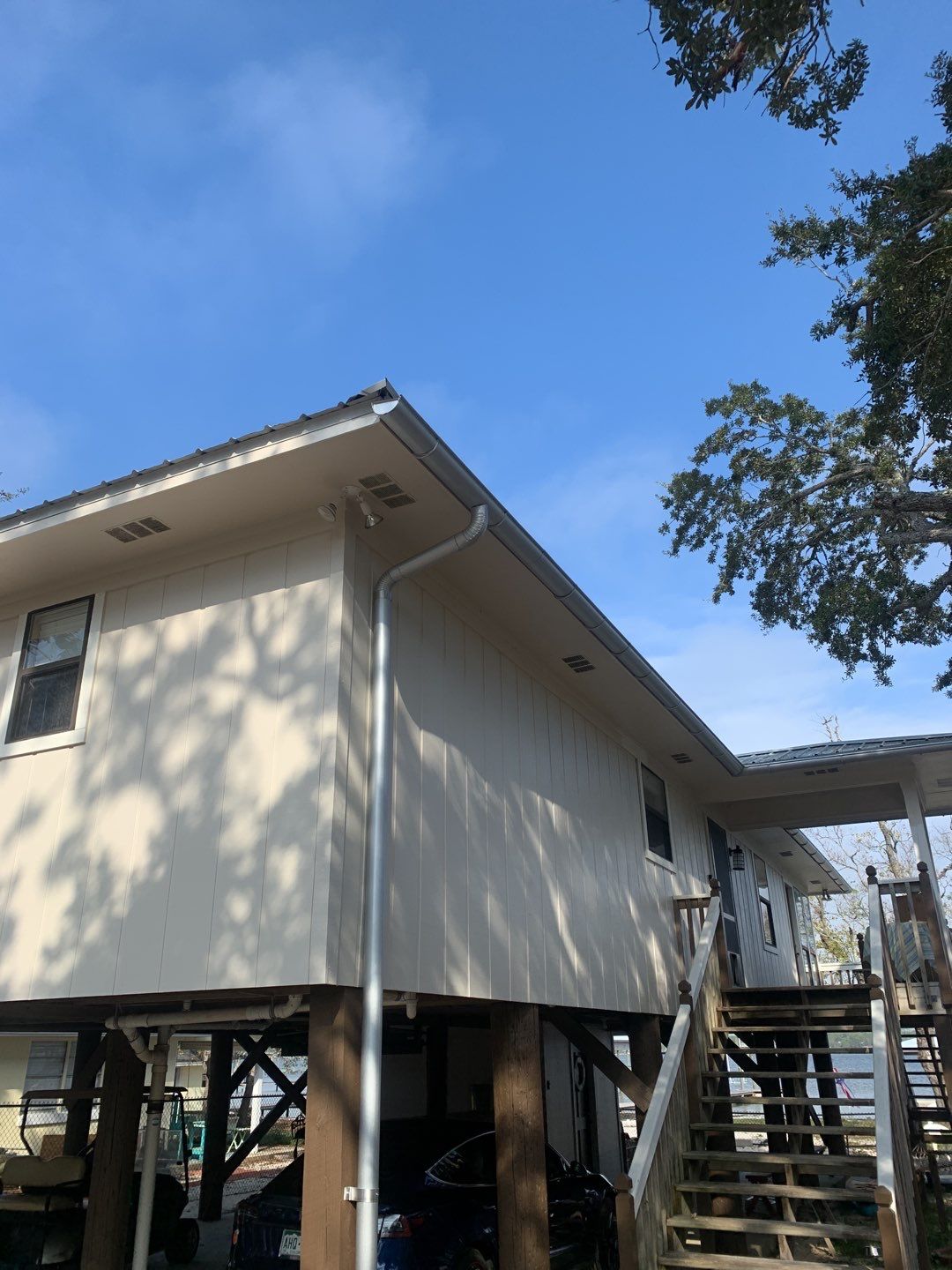 Gutter Installation using Half Round Seamless Gutters by Gutter Professors
