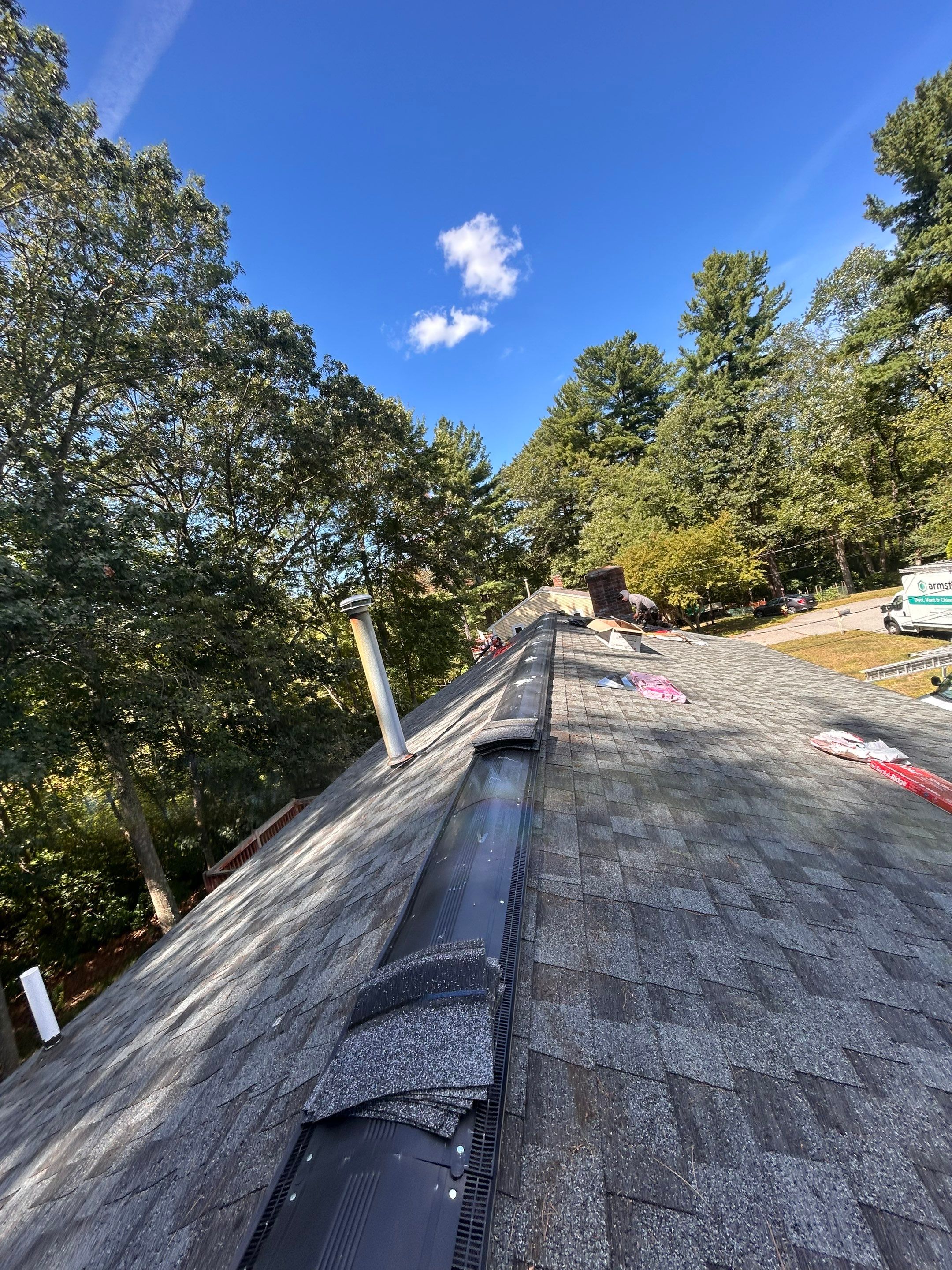 Tewksbury Attic Ventilation Upgrade with Chimney & Pipe Boot Reflashing by Mighty Dog Roofing of Greater Middlesex County