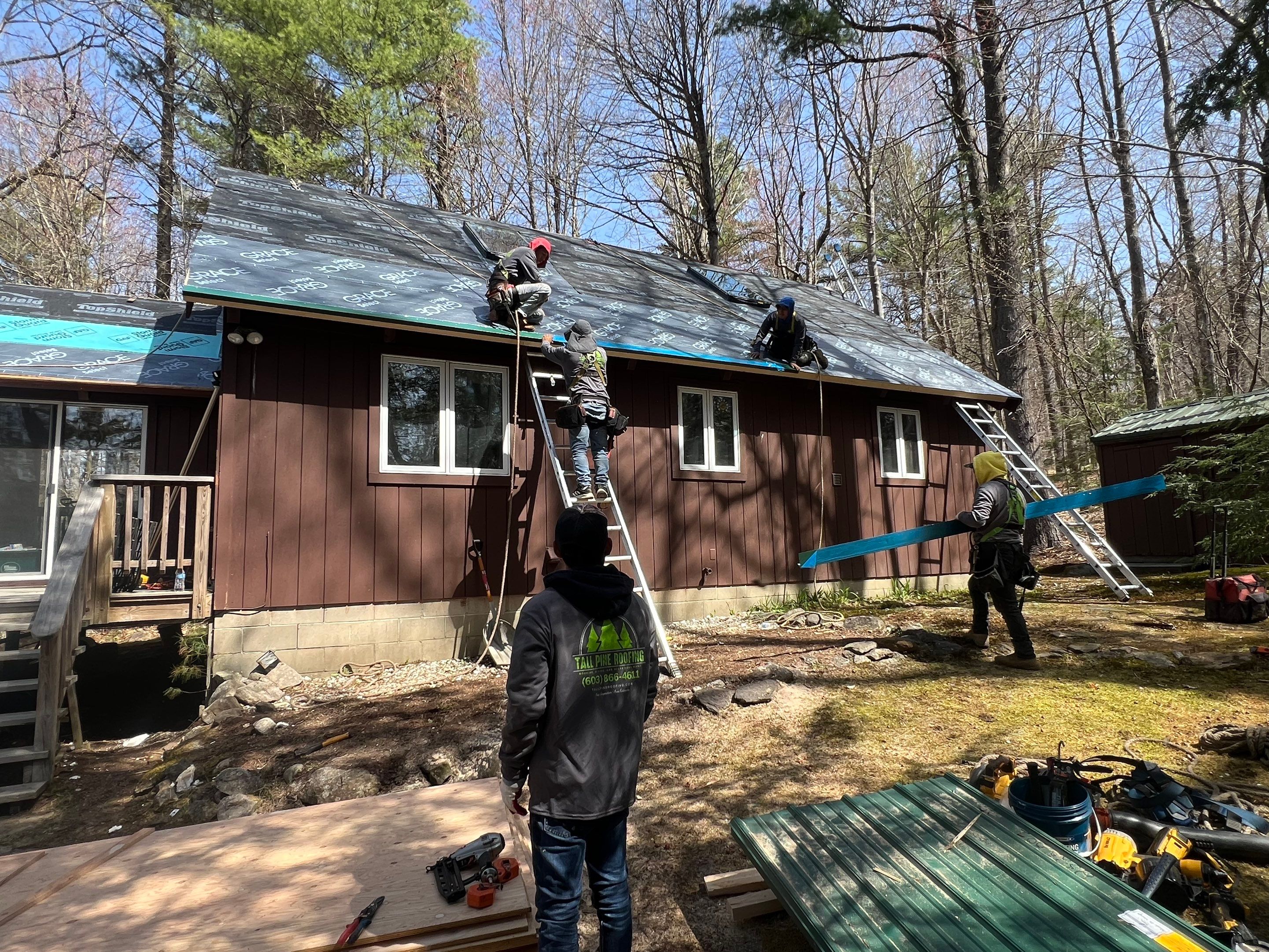 Metal Roof In Moultonborough, NH by Tall pine roofing