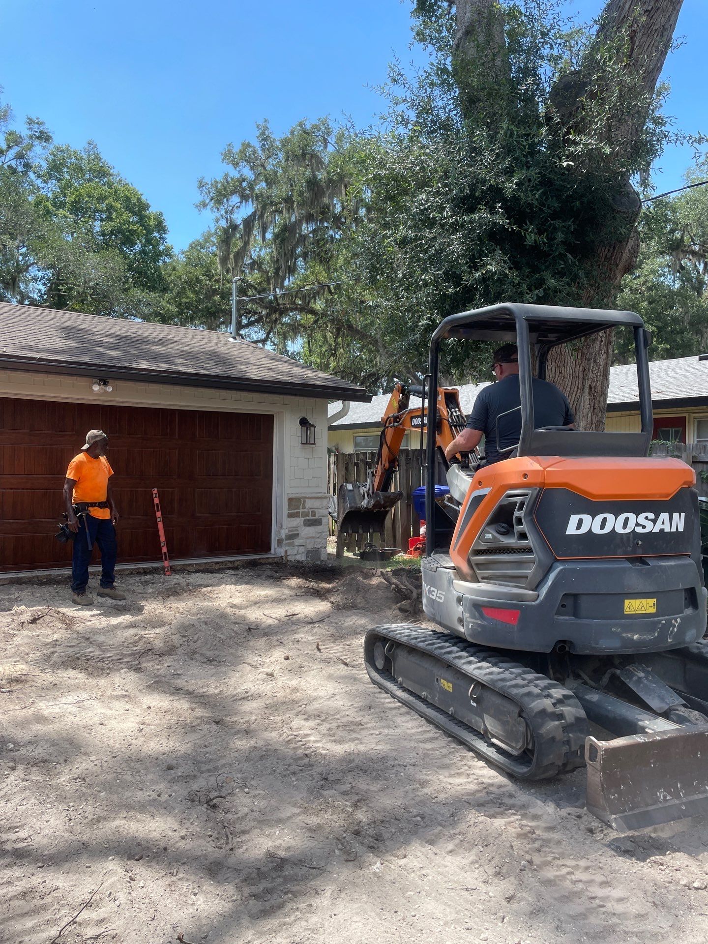 Concrete Driveway Replacement and Expansion in Orange Park by Burlington Concrete & Asphalt Inc