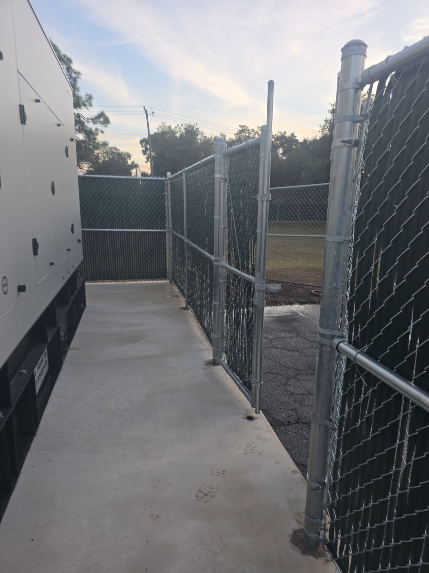 Commercial Chain Link Fence with Slats in Port Charlotte by True Fence LLC