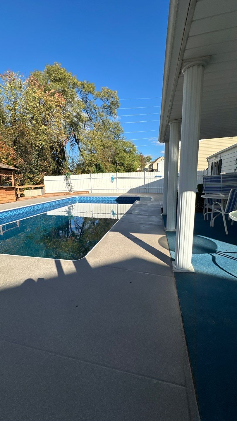 Davenport Pool Deck Project in McKees Rocks by Floors in a Day, Inc