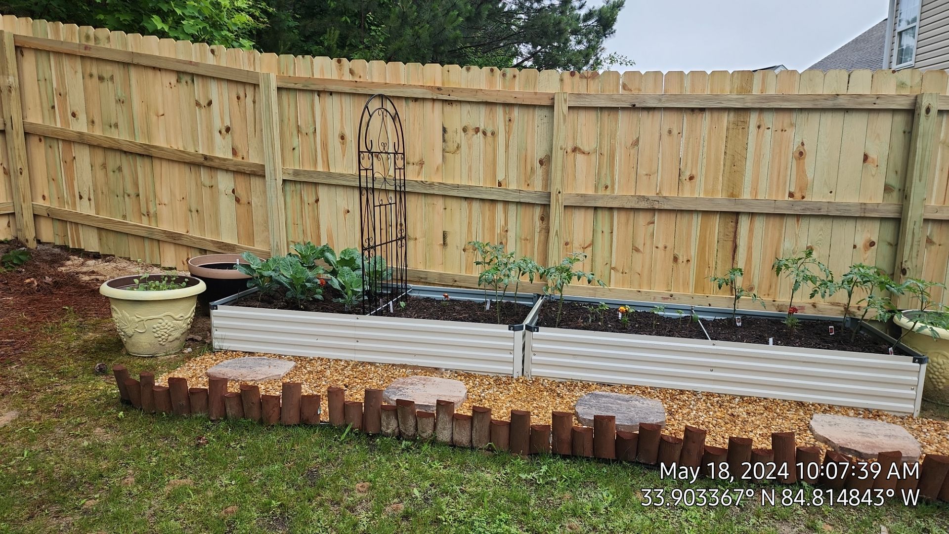 Dogear Wood Privacy Fence by Titans of Timber Fence & Stain