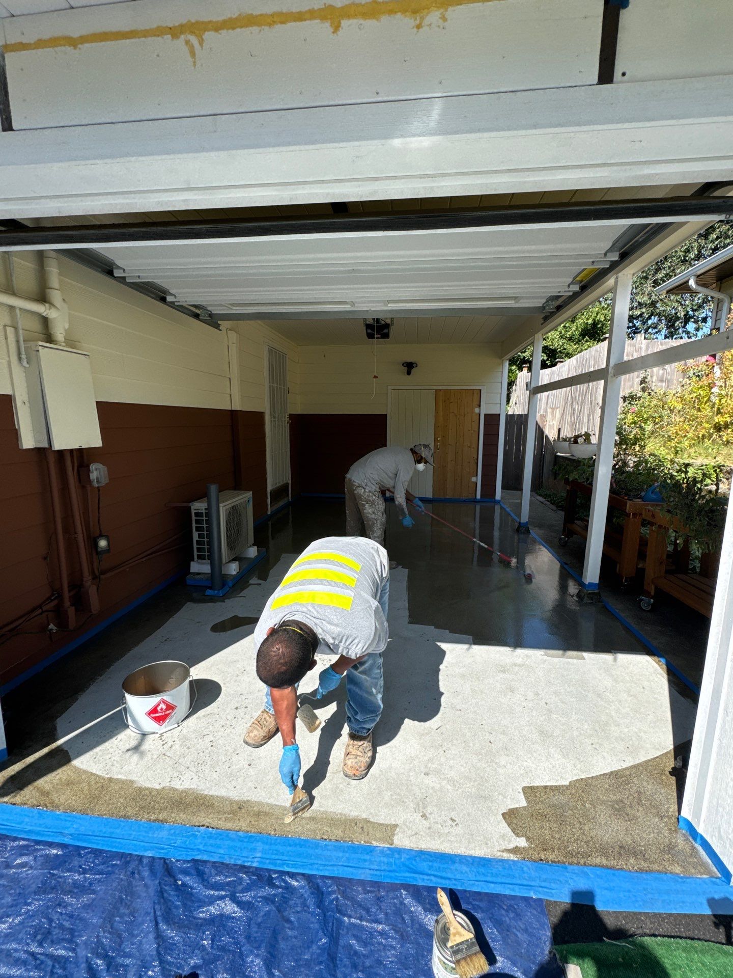 Concrete Garage Epoxy Paint Finish | Everett by Jireh Asphalt & Concrete Inc 