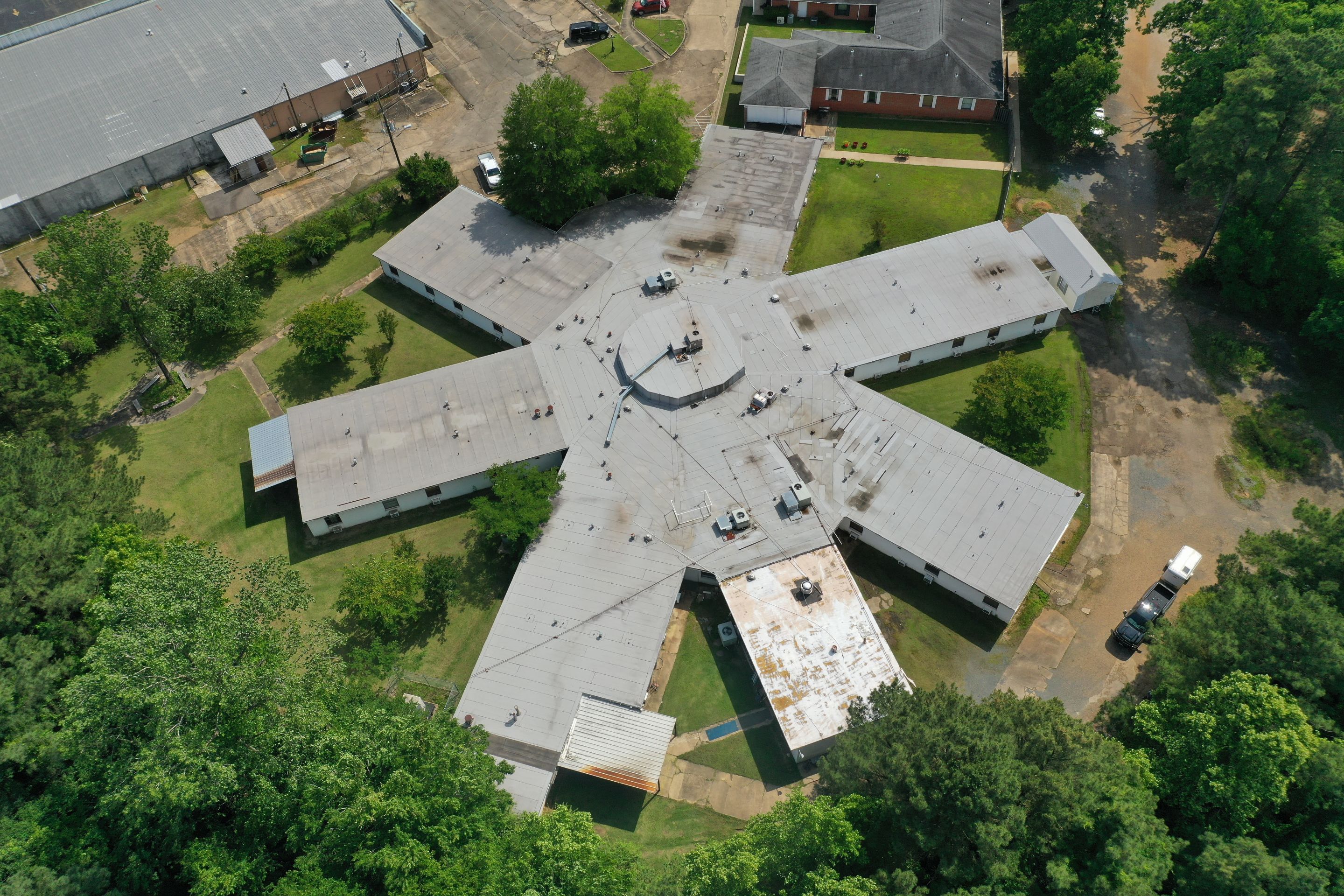 Commercial Roofing Installation using 50 mil PVC by Hostetler Roofing