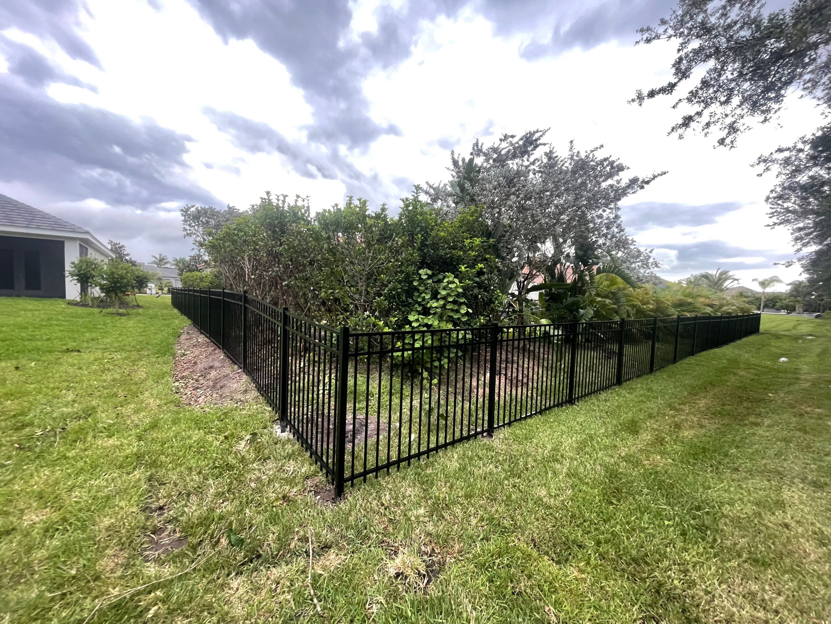 Bradenton, FL 4ft. Tall 3-Rail Black Aluminum Fence by Asap fence and gates, LLC