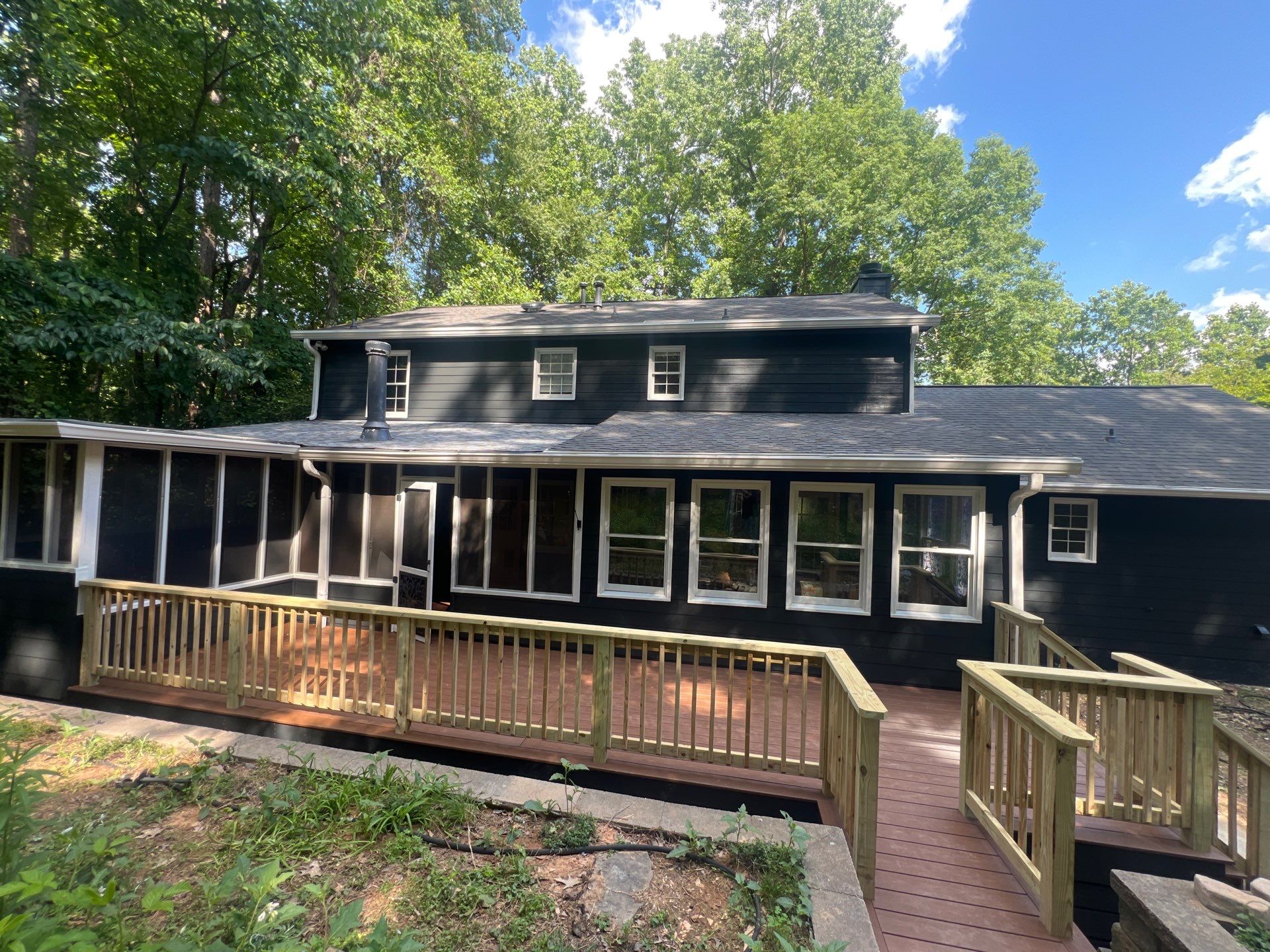 Custom Deck Construction and Exterior Painting Transformation in Kennesaw by Swift Home Renovations