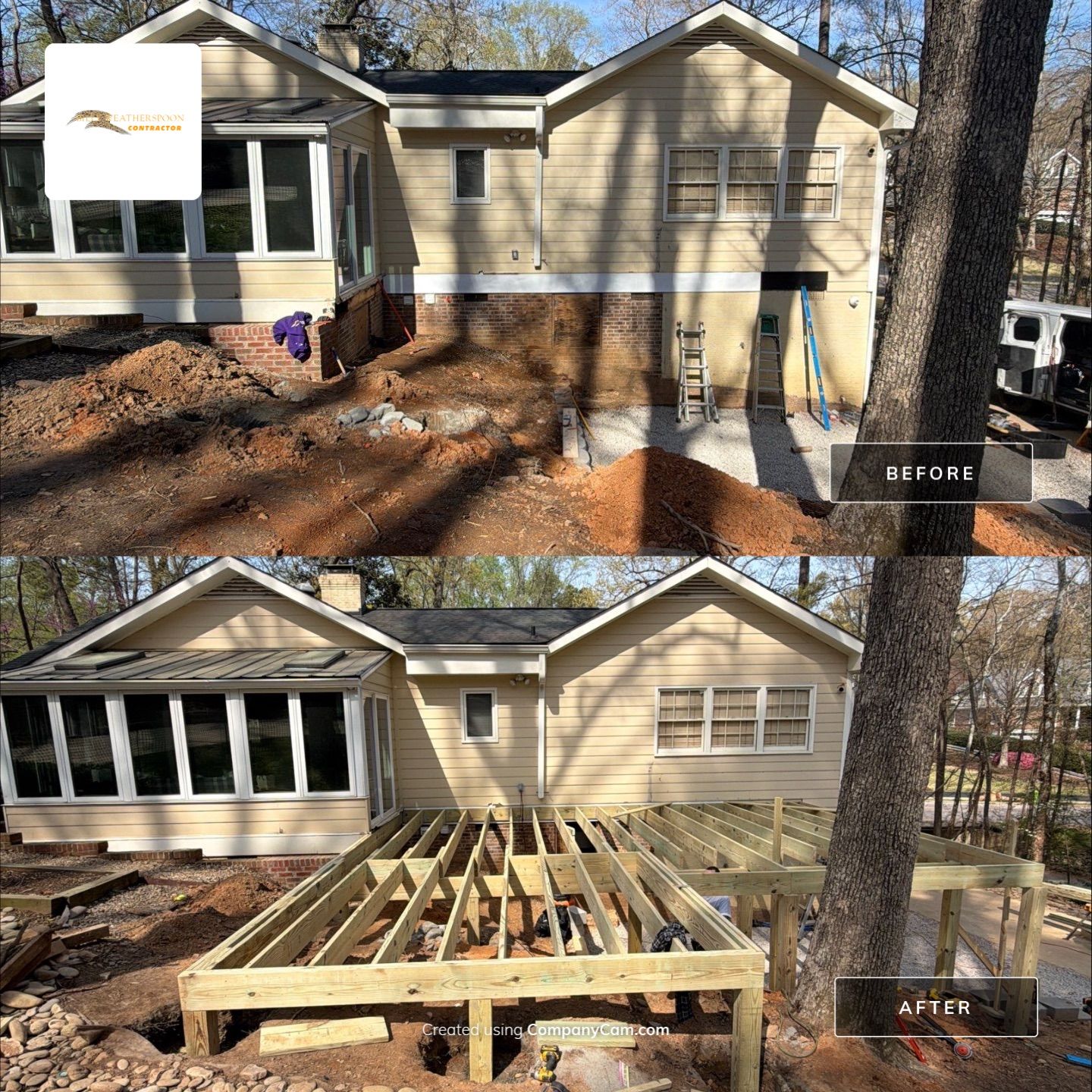 New Deck Construction & Site Improvements by Billy Weatherspoon Contractor