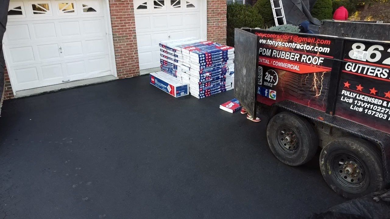Project in Morganville, NJ by Tony's Roofing