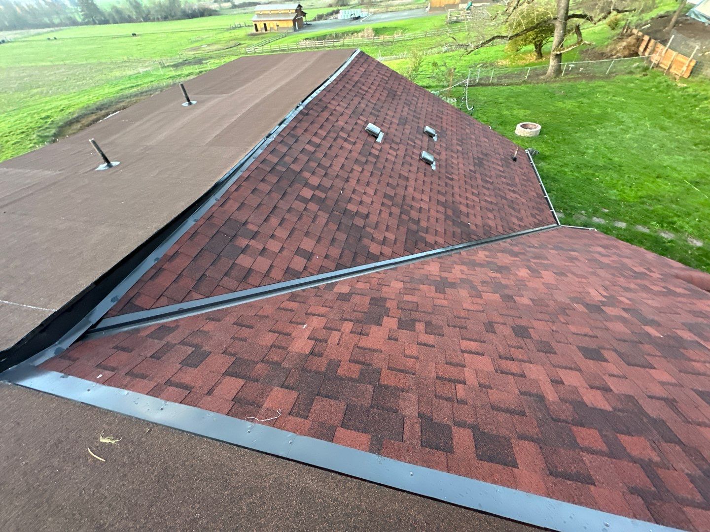Merlot Shingles by Reimagine Roofing