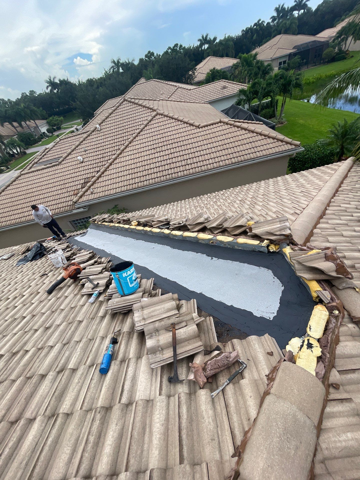 Valley Repair in Boynton Beach by Hercules Roofing