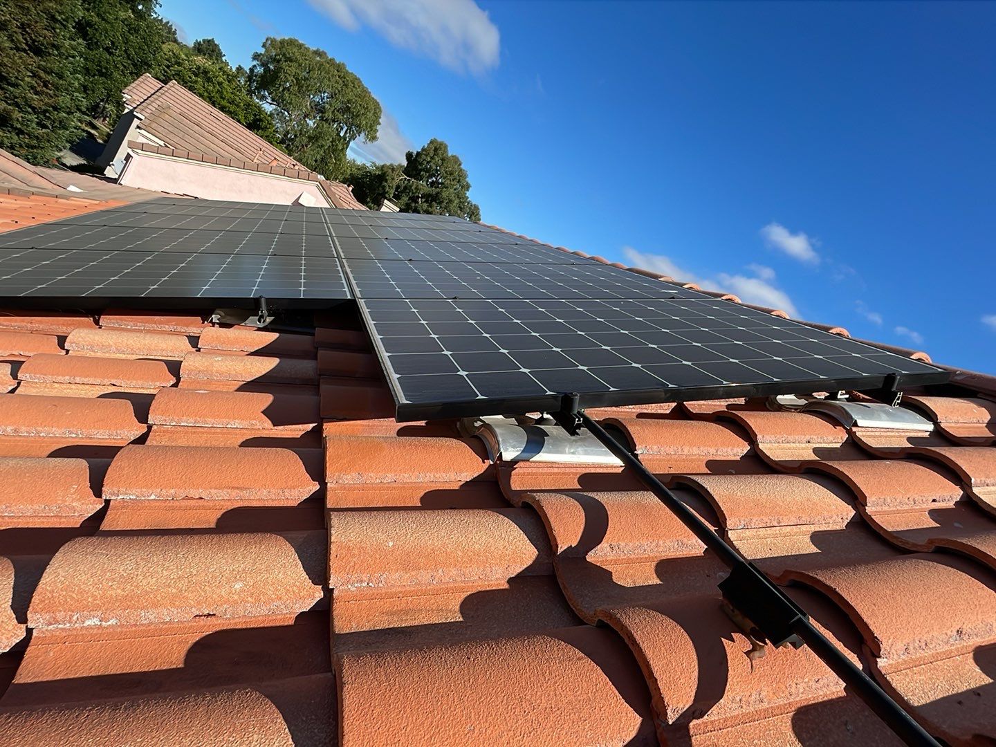 Solar Panel Bird Proofing using Critter Guard Mesh by All One Solar Shine