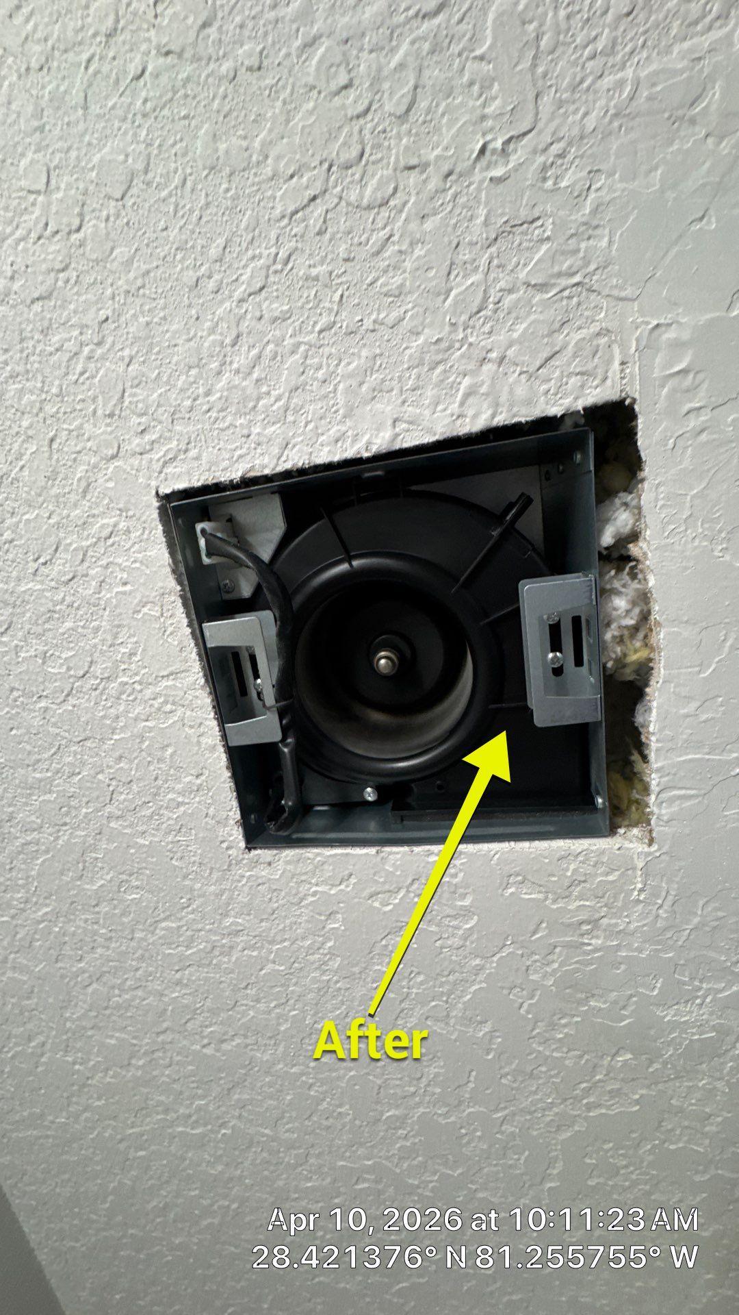 Air Duct Bath Fan Exhaust Cleaning in Orlando by Hygienic Air, Inc
