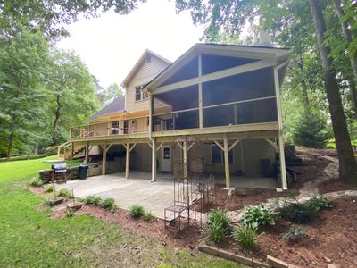 Custom Elevated Wood Deck and Screened Porch in Marietta