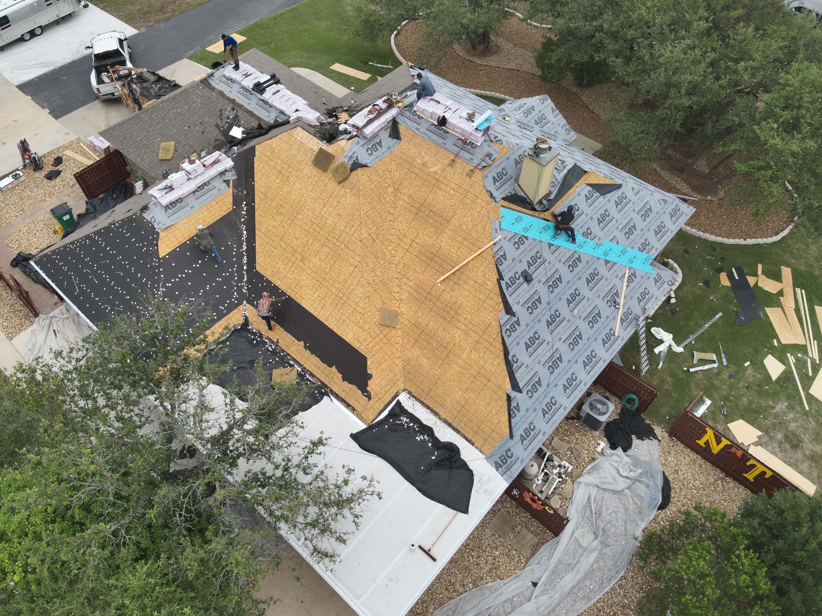 Residential Roof Replacement with Owens Corning - Duration - Sedona Canyon by Action Exteriors Austin