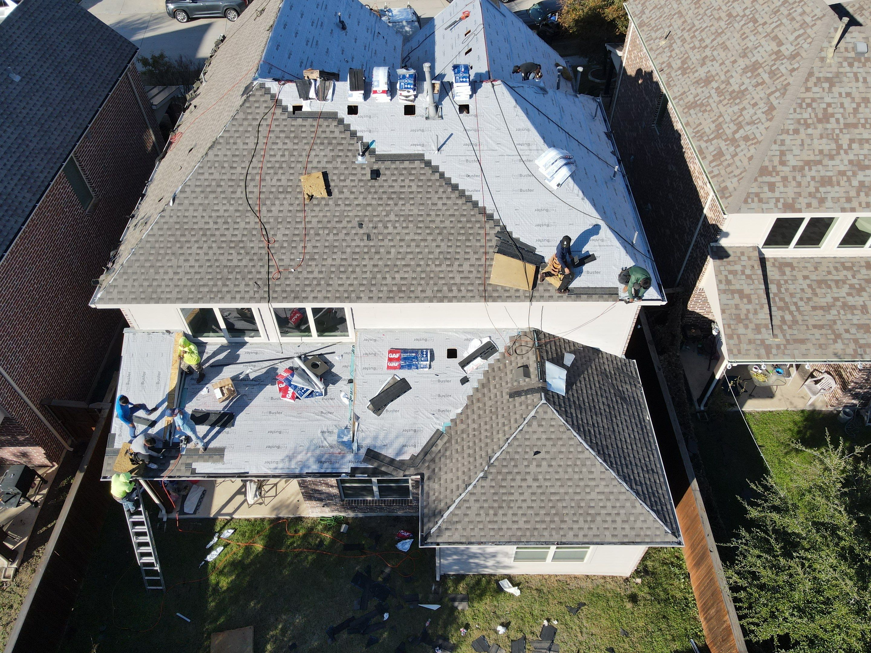 Residential Roofing Installation using GAF Timberline HDZ by Lighthouse Contractors