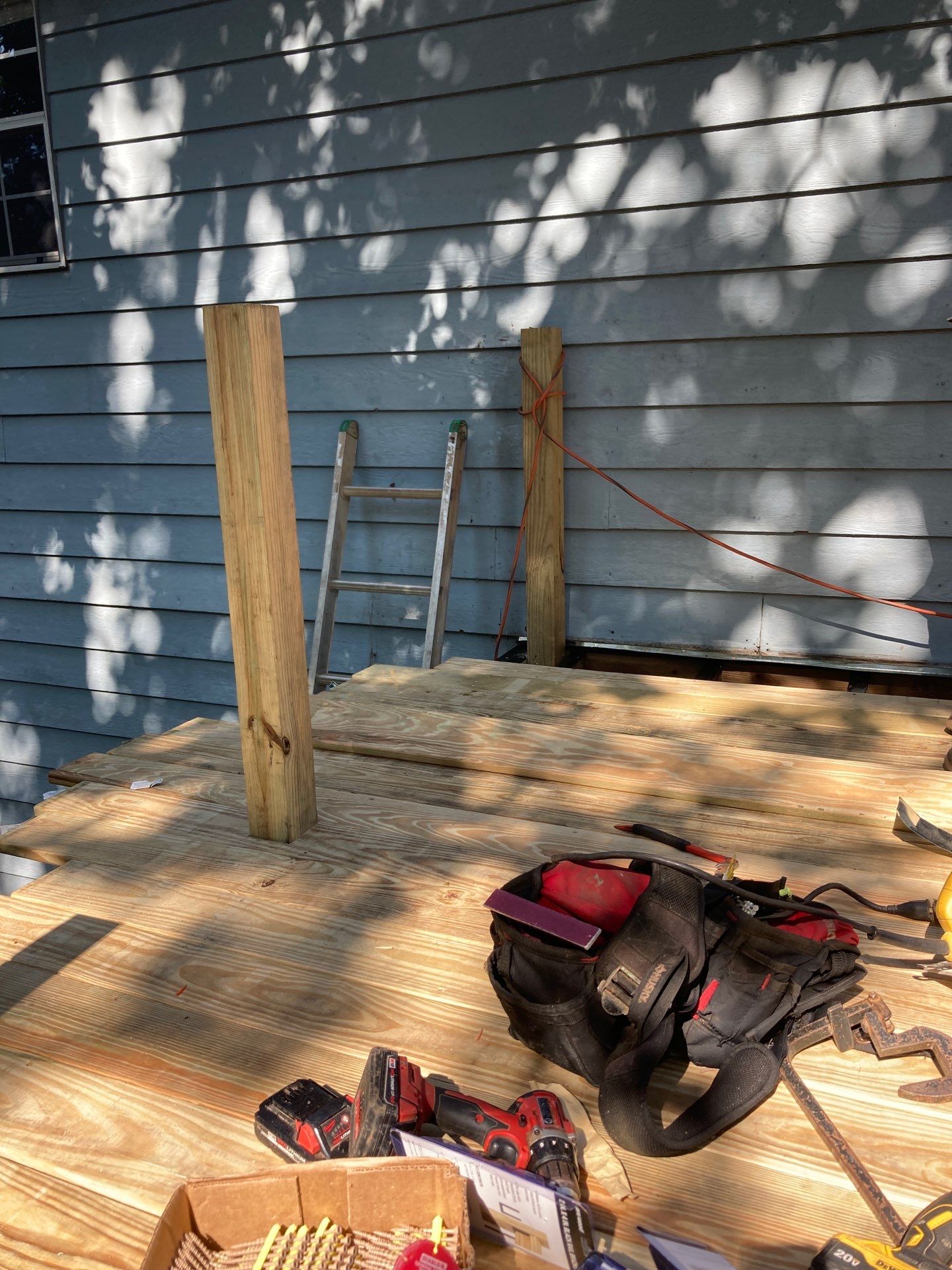 Deckorators Deck Resurface on Front Porch and Wood Deck Resurface on Back Deck by Nelson Exteriors 