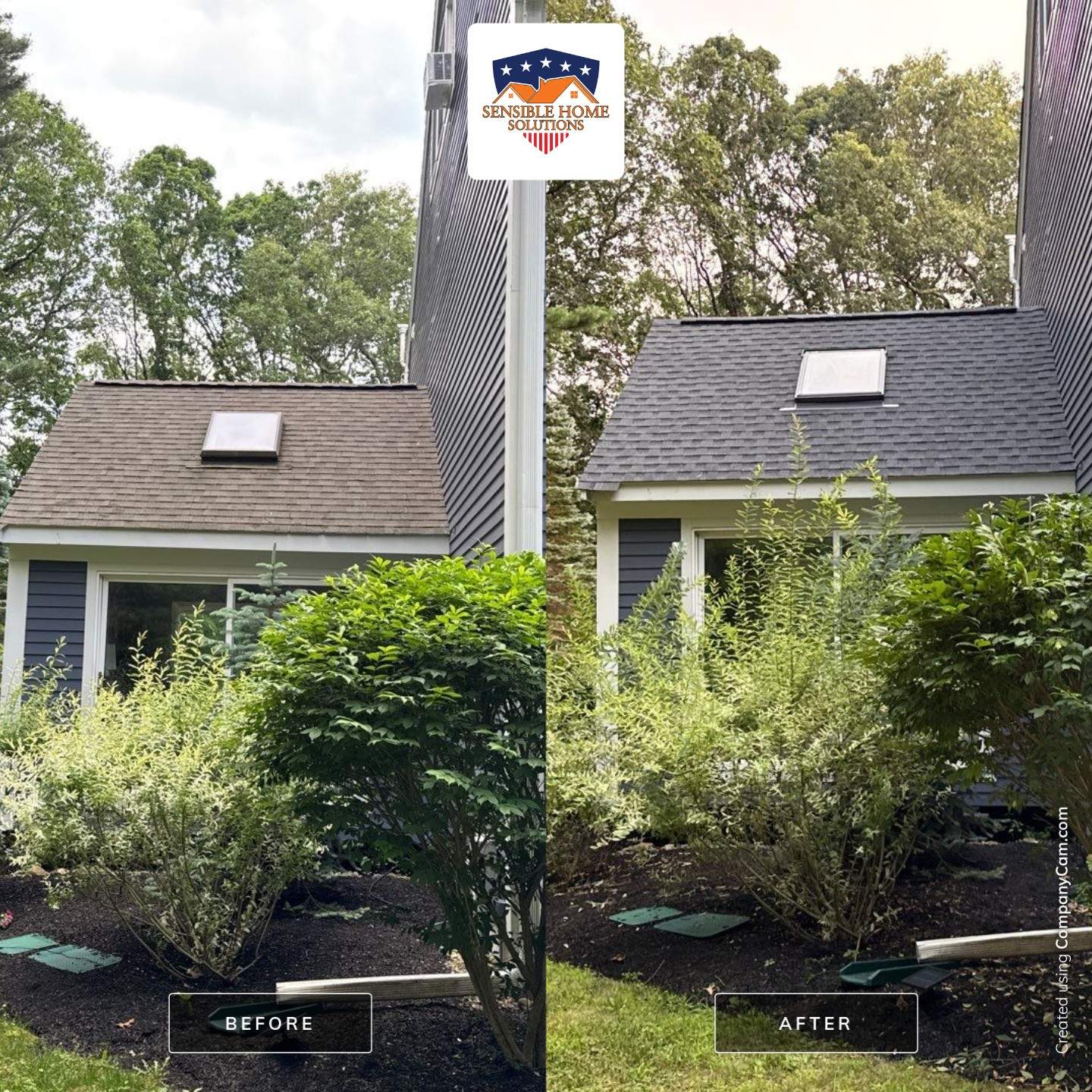 Solar-Ready Roof Replacement with GAF Pewter Gray Shingles & VELUX Skylights by Sensible Home Solutions