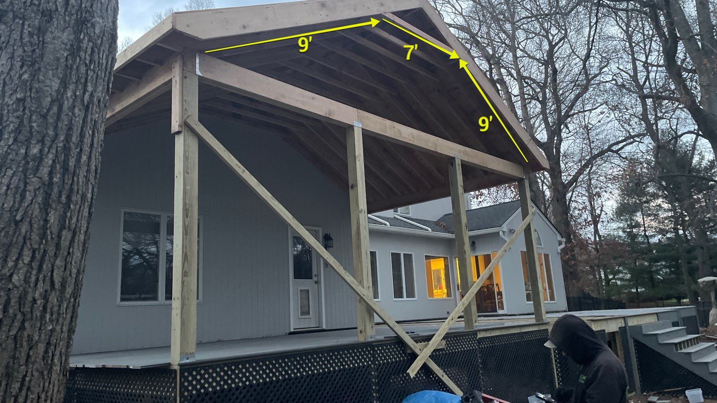 New Deck with Porch In Marlboro by deck guardian