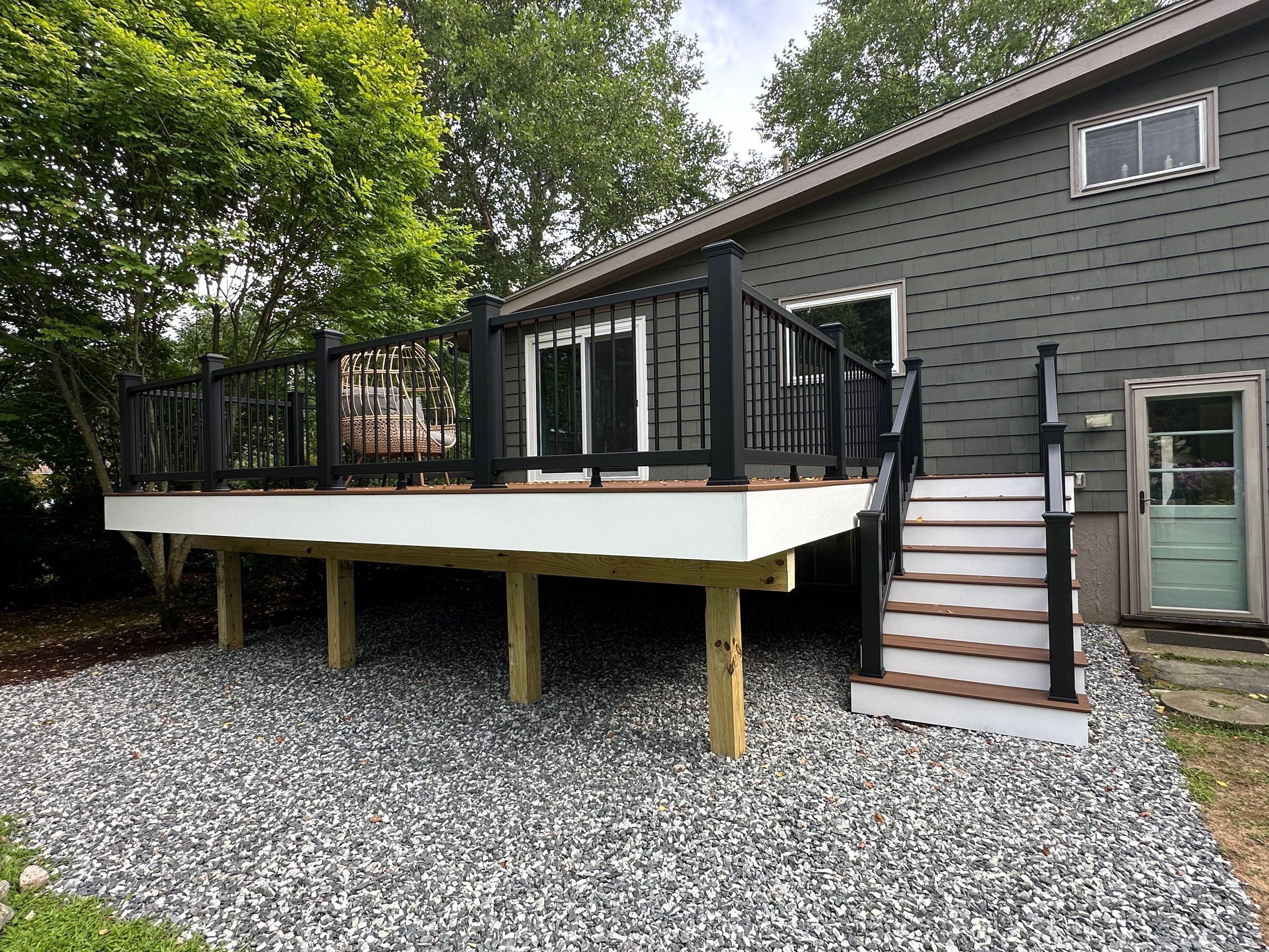 Deck built and Door with new opening in Framingham, MA by UBrothers Construction