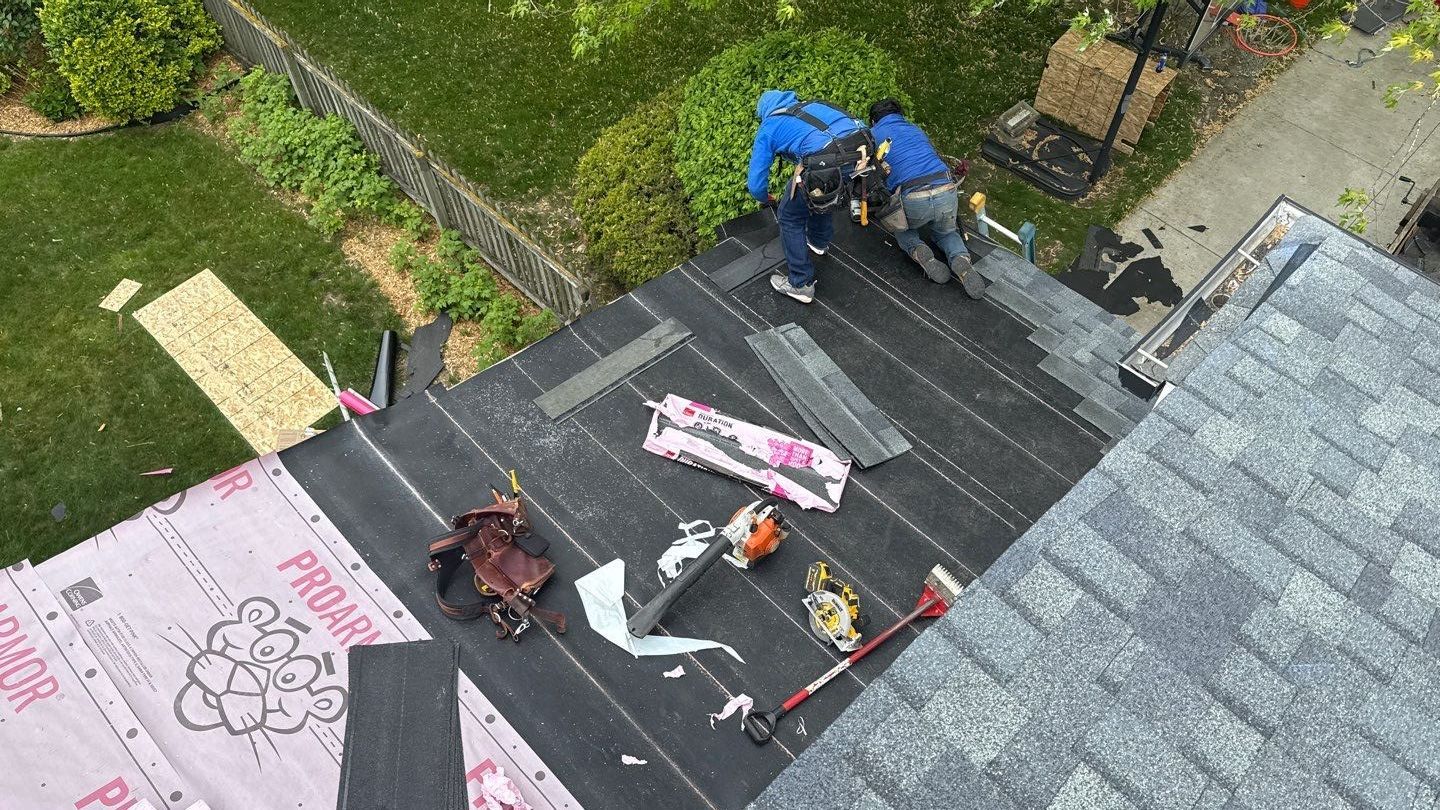 Roof Replacement using Owens Corning Estate Gray by 180 Contractors