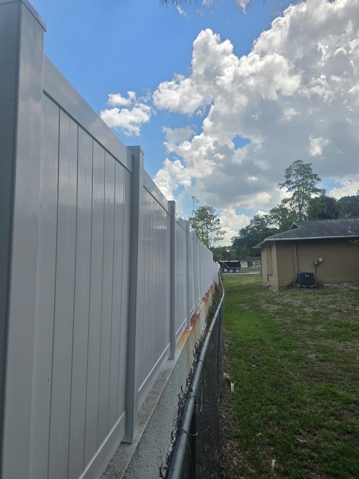 Vinyl Fence and Estate Gate in Naples by True Fence LLC