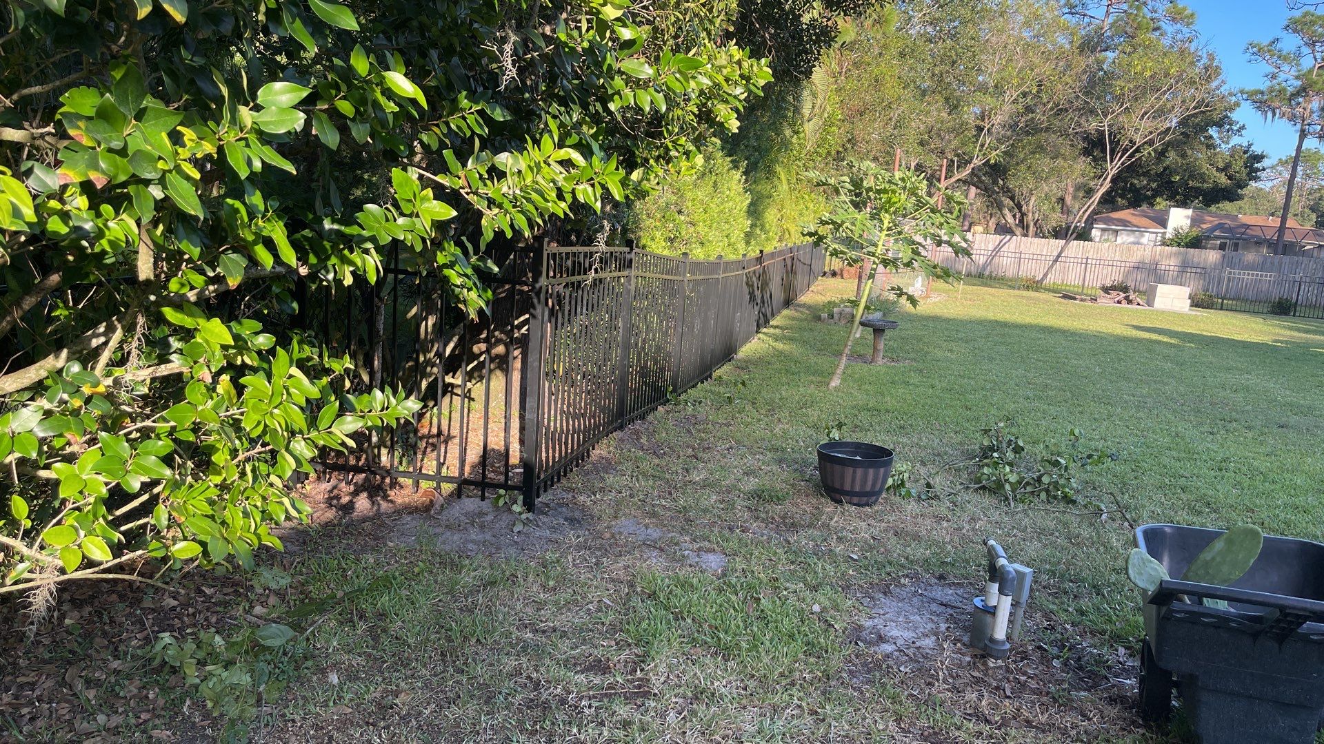 Bradenton, FL 4 ft. Tall 3-Rail Black Aluminum Fence by Asap fence and gates, LLC