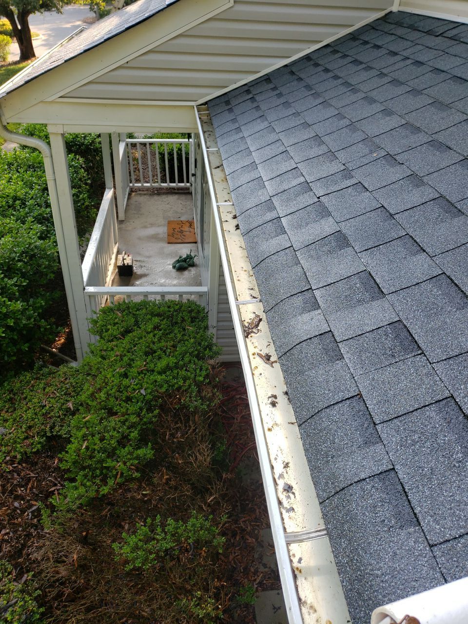 Gutter Cleaning using water by G&H Home Tech Pros LLC
