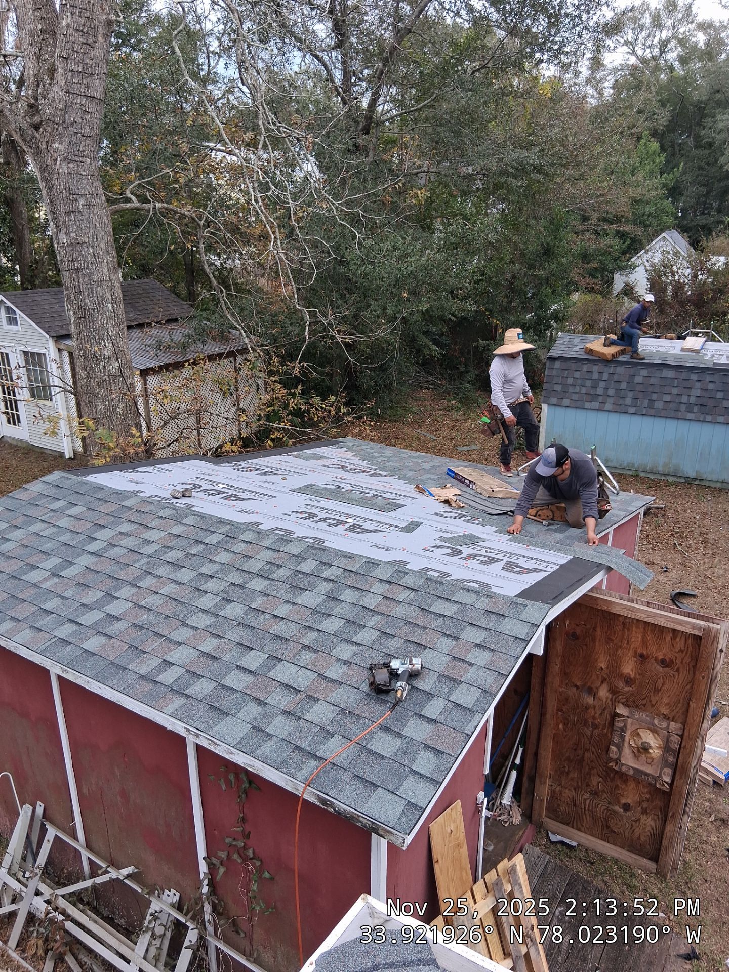Roof Replacement + Shed Roof Southport NC by RGR Construction and Roofing, LLC